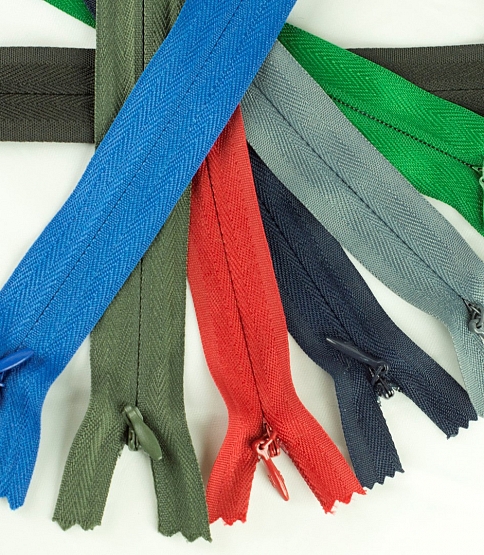 22" Invisible Closed End Zips Bundle Of 10 Zips